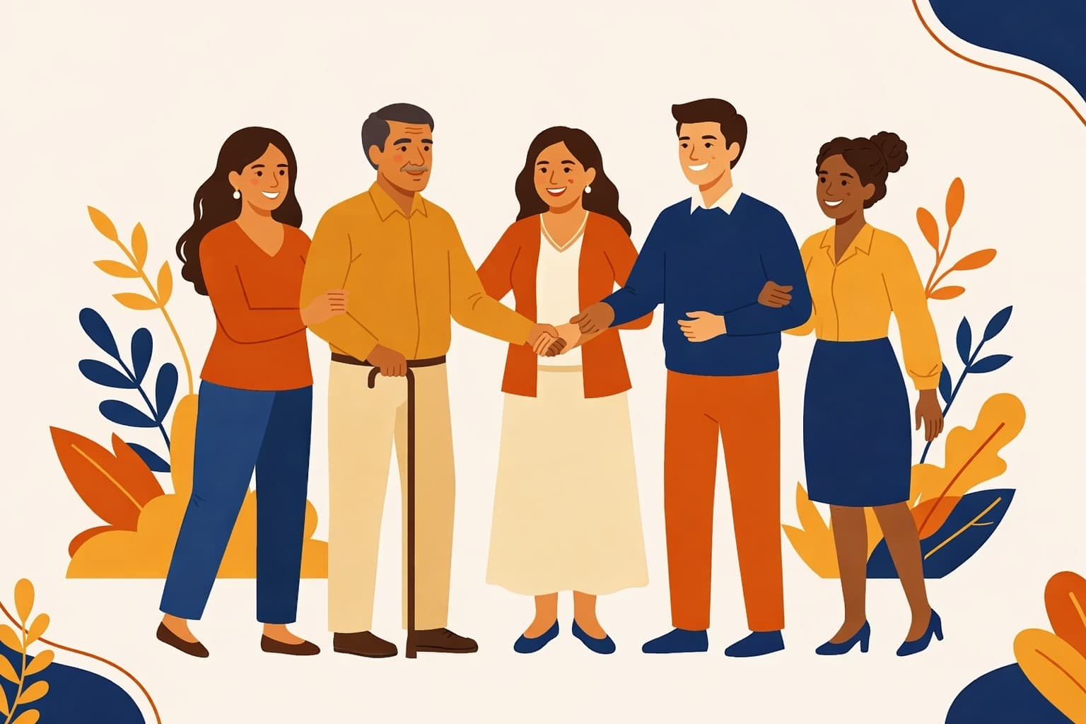Comunidad EMUR: personas diversas apoyándose mutuamente